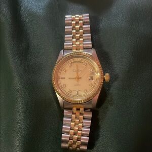 Cora Gold and Silver Quartz Watch